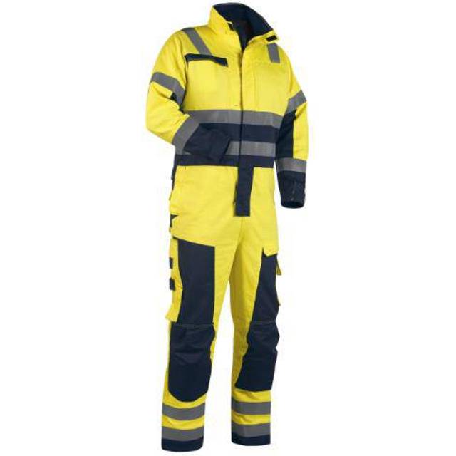 BLÅKLÄDER Vinteroverall 63681530 (Längd: Standard Kulör: Varselgul / Marinblå Storlek: C48)