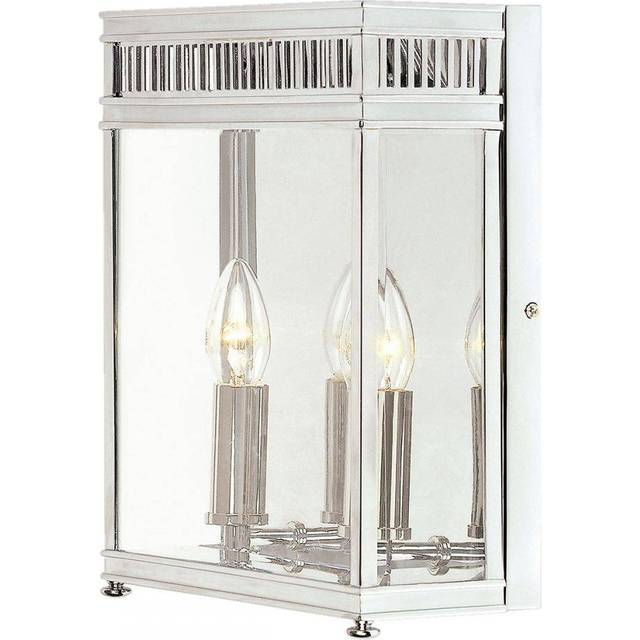 Elstead HL7/M PC Holborn Two Light Flush Wall Lantern Polished Chrome