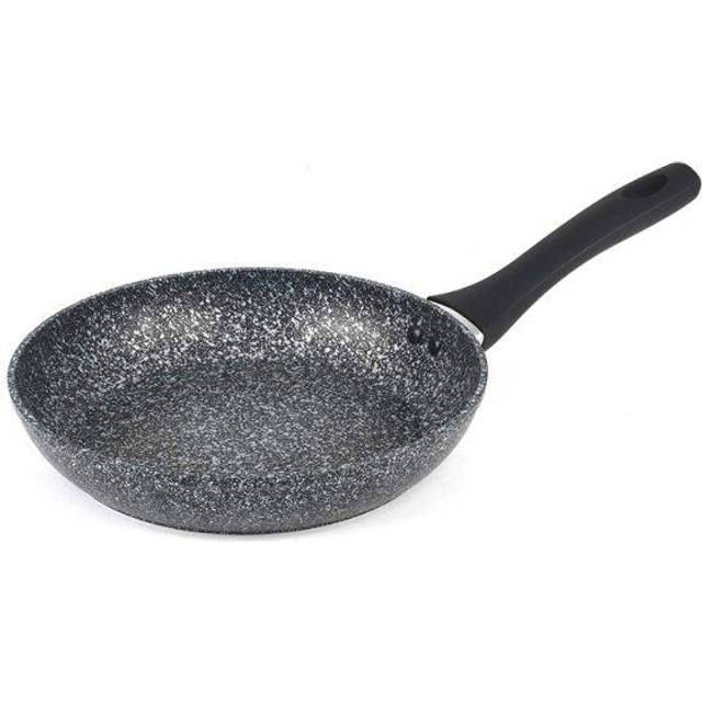 Salter 28 cm frying pan forged aluminium megastone utensil safe silver/black