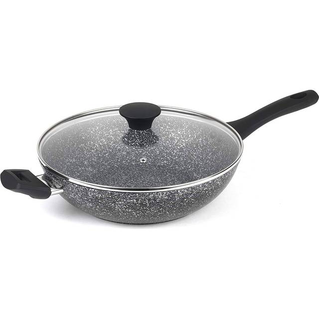 Salter wok non-stick megastone 28 cm forged aluminium with lid dishwasher safe
