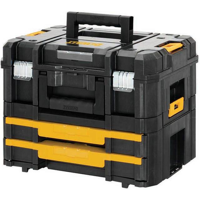 DWST1-70702 TStak Combo ii + iv Tool Storage Box 2 Drawers + Foam Inlay - Dewalt