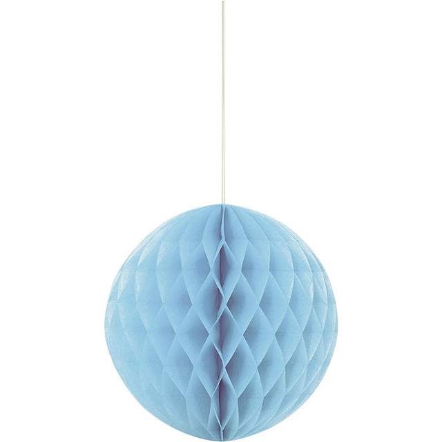 Soft Blue Paper Honeycomb Ball Decoration
