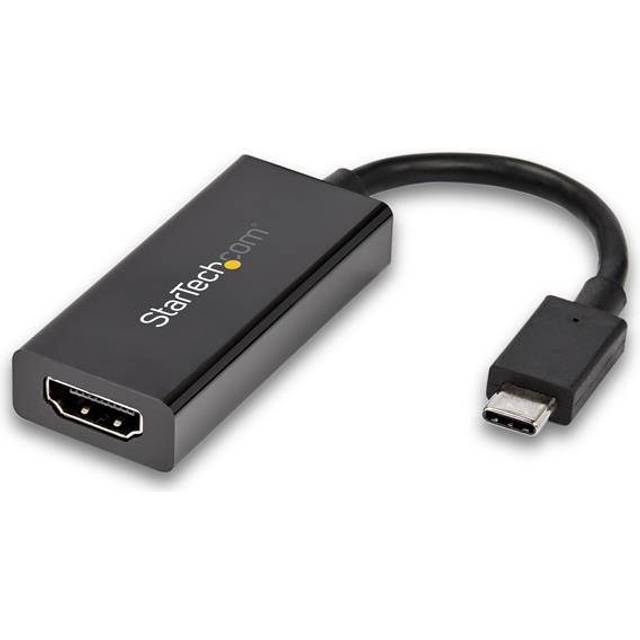 StarTech.com USB 3.1 Type C to HDMI Adapter with HDR - 4K 60Hz - TB3 Compatible - Windows & Mac Compatible Black USB C to HDMI Monitor Converter (CDP