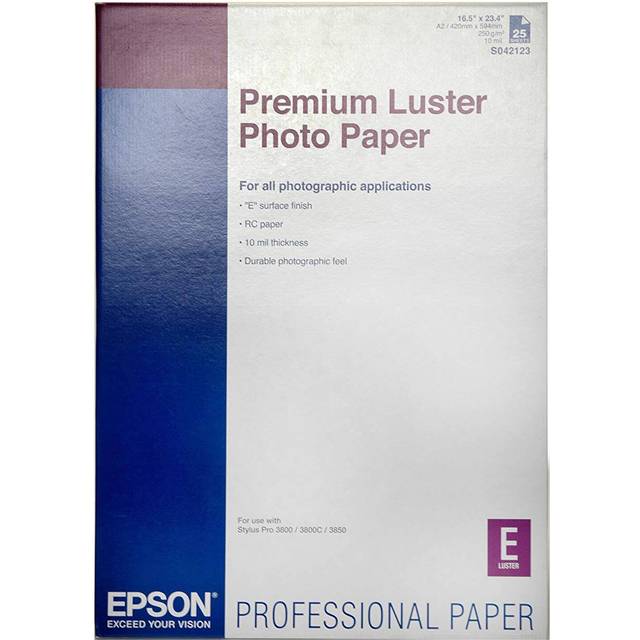 Epson A2 Premium Luster Photo Paper (25 sheets)