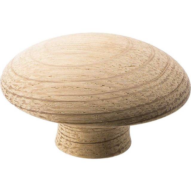 Mushroom Knob 50 mm, Oak