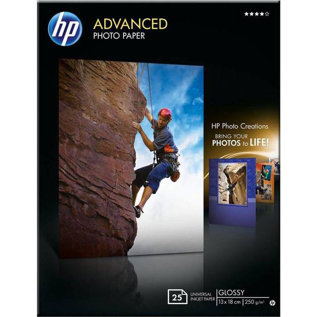 HP Advanced Glossy Photo Paper-25 sheet/13 x 18 cm borderless
