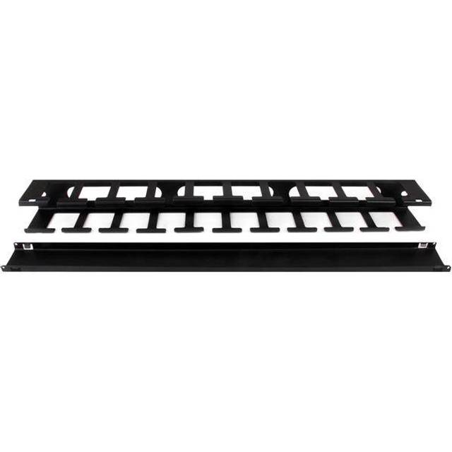 StarTech CMDUCT1UX 1U Horizontal Finger Duct Rack Cable Management Pa - StarTech.com