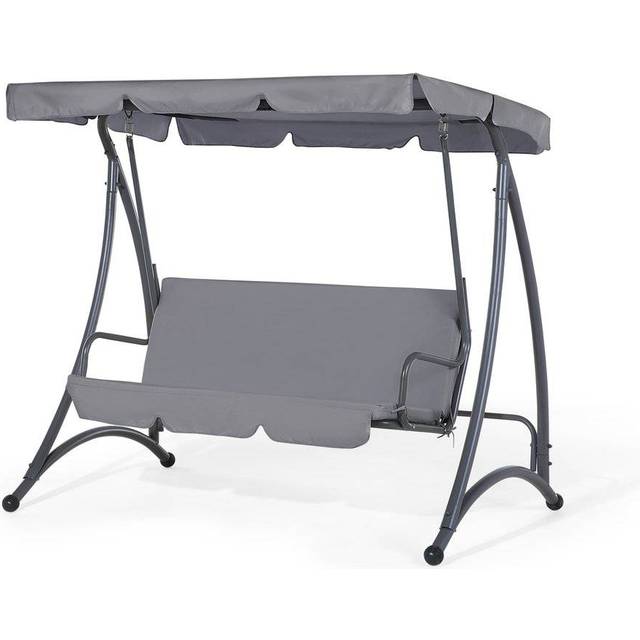 Patio Swing TEMPLE Metal Dark Grey
