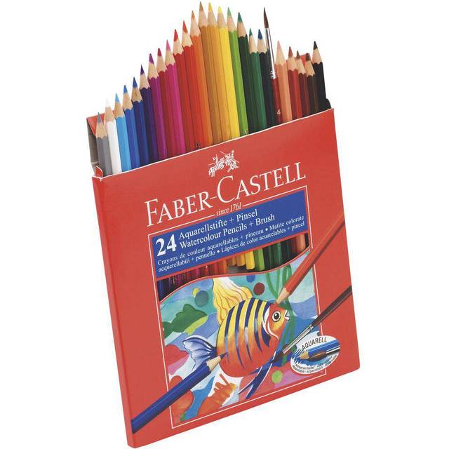 Faber-Castell Faber Castell Watercolour Pencil Assorted Colours Set of 24