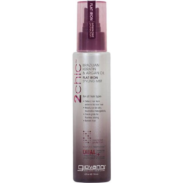Giovanni 2chic Flat Iron Styling Mist with Brazilian Keratin and Argan Oil 4 fl oz