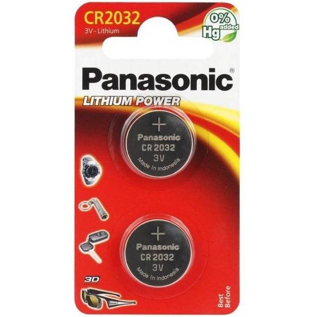 Panasonic CR2032 Coin Cell Batteries (Tear-Off ) | 2 Pack