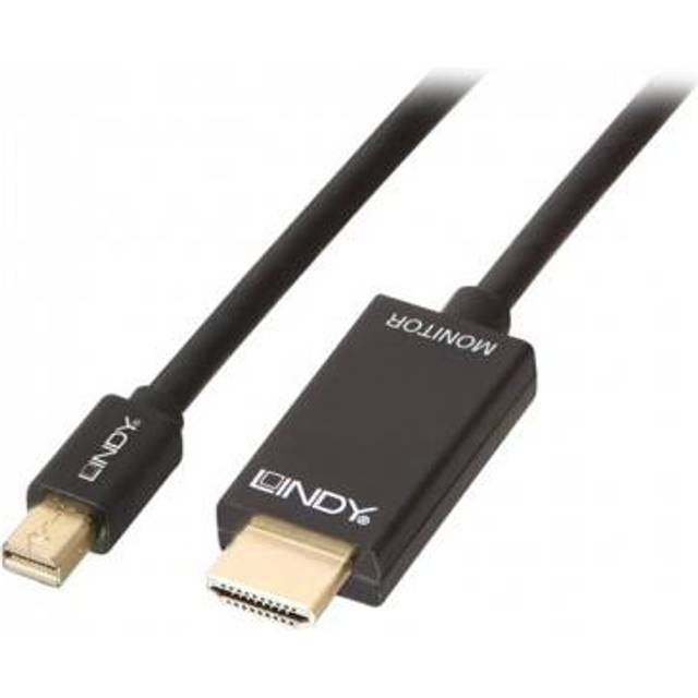 Lindy 36926, 1 m, HDMI Type A (Standard), Mini DisplayPort, Hanstik, Hanstik, 3840 x 2160 pixel