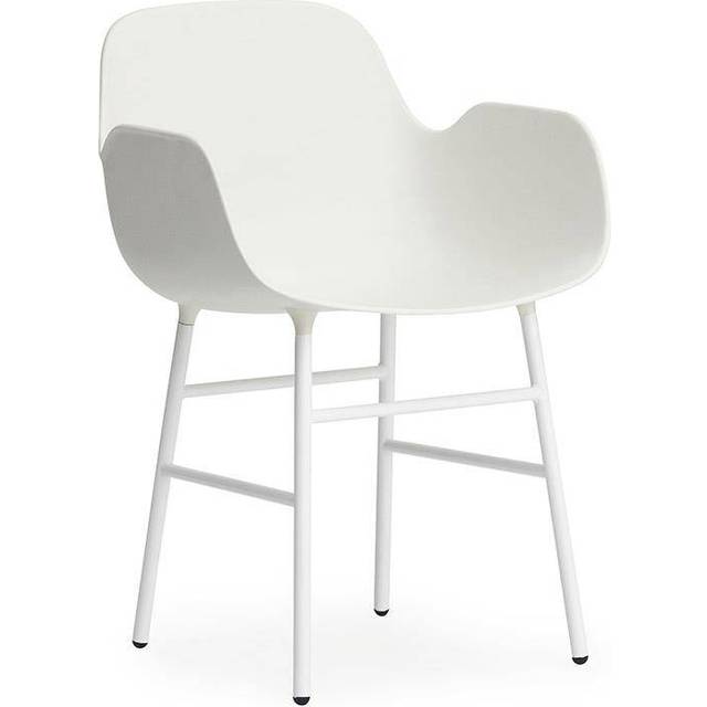 Normann Copenhagen Form karmstol metallben Vit