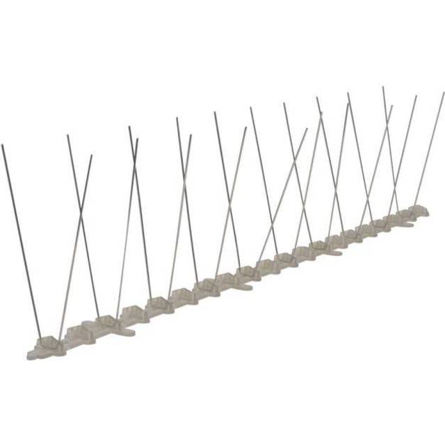 vidaXL 2-row Plastic Bird & Pigeon Spikes Set of 6 3 m