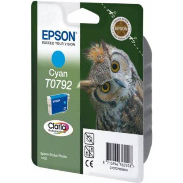 Epson C13T07924020 Original Epson T0792 Claria Photographic Cyan Ink Cartridge