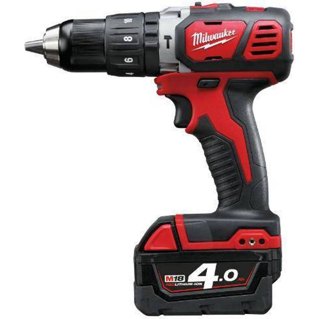 Milwaukee M18BPD-402C 18V Compact Percussion Drill With 2x 4.0Ah Batteries