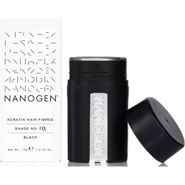 Nanogen - Keratin Thickening Hair Fibres - 1 Month Black 15g for Men and Women