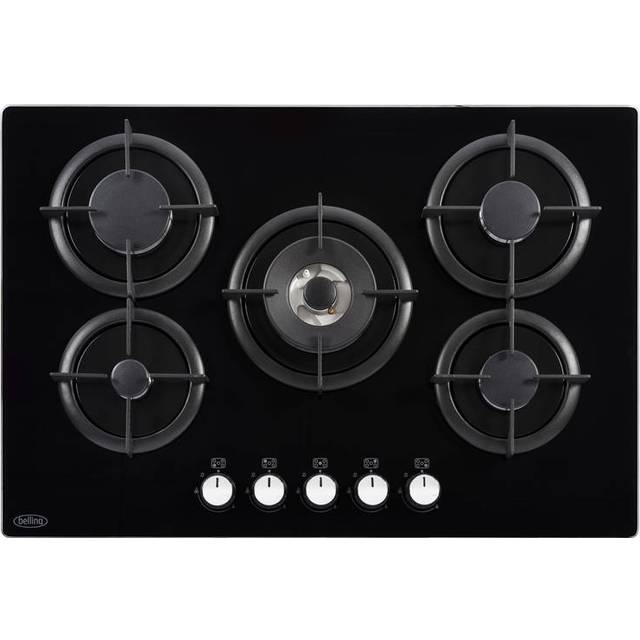 Belling GTG75C Black 5 Burner Gas Hob