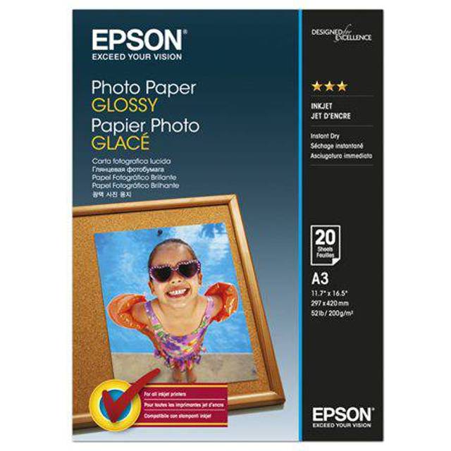 Epson Photo Paper Glossy - A3 - 20 sheets