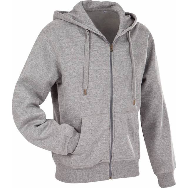 Stedman Active Hooded Sweatjacket For Men - Greymarl - Medium
