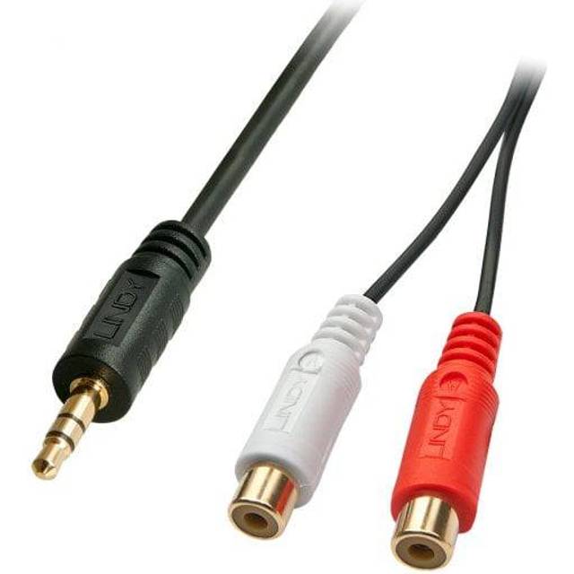 0.25m AV Adapter Cable - 3.5mm Male to 2 x RCA Female