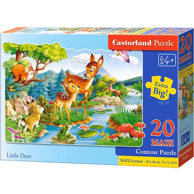 CSC02177 - Castorland Jigsaw Premium Maxi 20 Pc - Little Deers