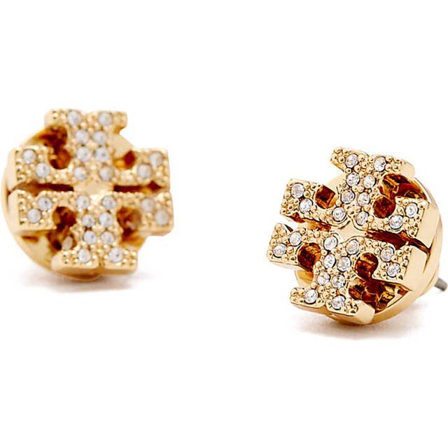 Tory Burch Women's Kira Pave Stud Earrings - Tory Gold