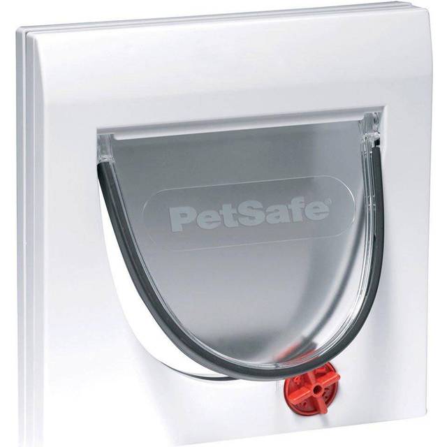 PetSafe Manual 4-Way Cat Flap without Tunnel Classic 919 White Pet Cat Door