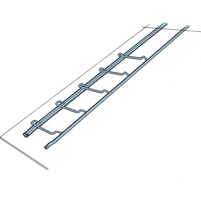 Takstege Std stål 2,0 x 0,38 M