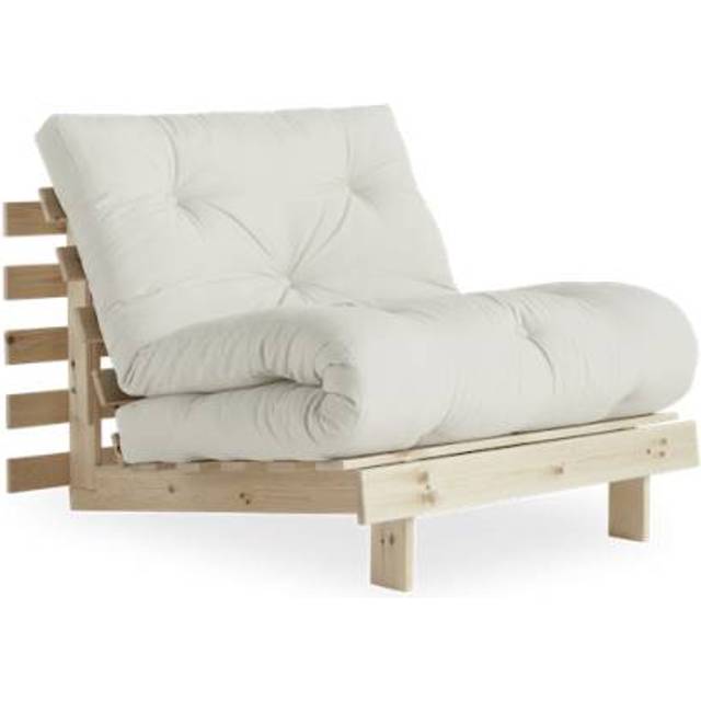 Karup Design Roots Bäddsoffa med Madrass 90x200 757 Petrol Blue/Pine - 757 Bensinblå