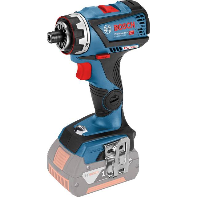 Bosch Gsr 18V-60 Flexiclick Drill Driver + GFA18m Chuck + Lboxx Bare Tool with L-BOXX