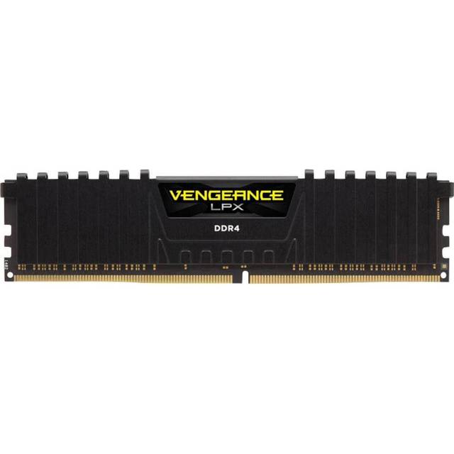 Corsair CMK16GX4M2B3200C16 Vengeance LPX 16 GB (2 x 8 GB) DDR4 3200 MHz C16 XMP 2,0 Högpresterande Skrivbordsarbetsminne, Svart