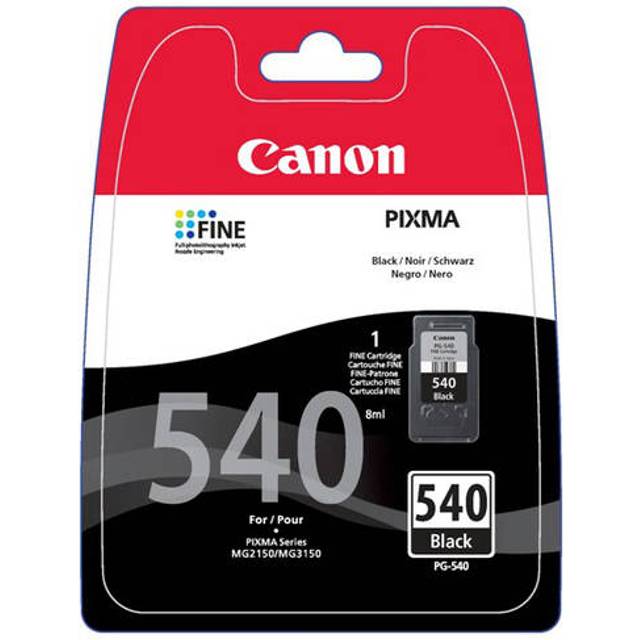 CANON PG-540 ink cartridge black standard capacity 1-pack blister with alarm