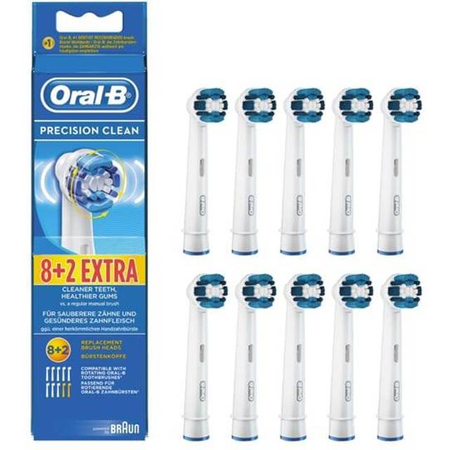 Oral-B Precision Clean Replacement Toothbrush Head with CleanMaximiser Technology, Pack of 10, Mailbox Sized Pack