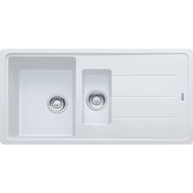 Franke BFG651 PW Basis Fragranite 1.5 Bowl Sink - WHITE