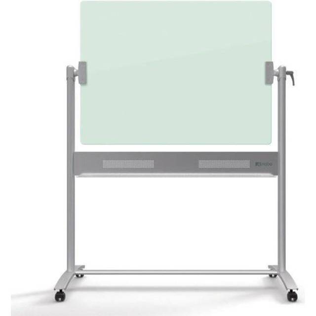 Nobo Whiteboard, Glastavla, mobil, magnetisk glasyta, dubbelsidig, 900 x 1 200 mm, klarvit