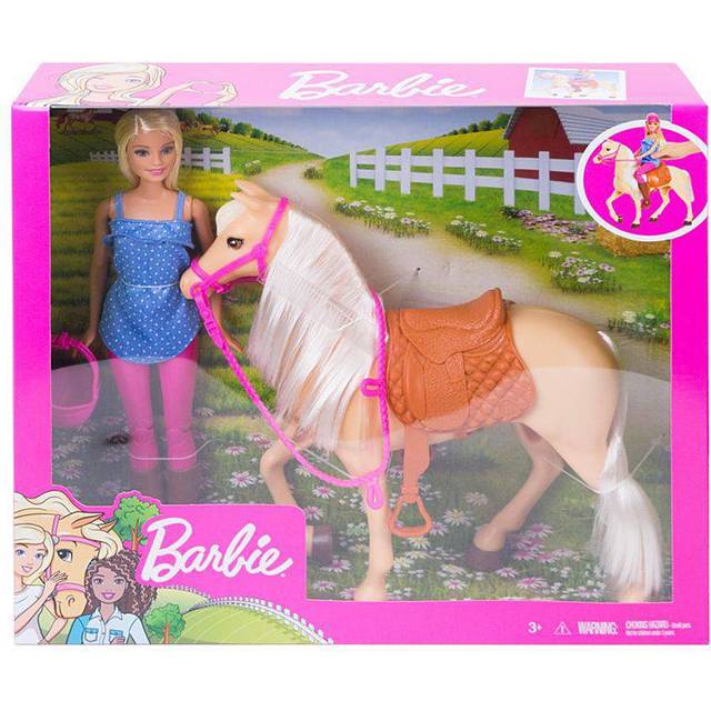Barbie FXH13 - Barbie-docka med Häst, för Barn mellan 3 till 7 når