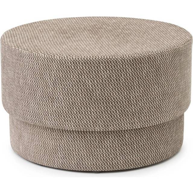 Normann Copenhagen - Silo Pouf Medium Navy Blue/Albagia 288 - Sittpuffar - Hans Hornemann - Blå - Trä/Textilmaterial/Plast