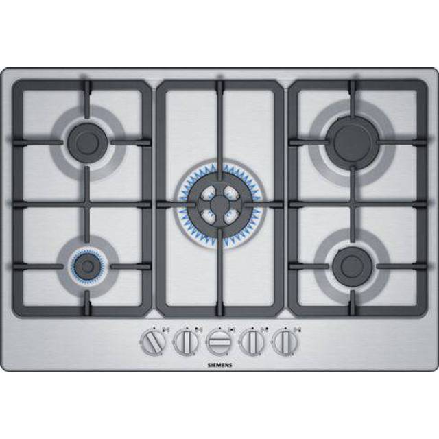 Siemens EG7B5QB90 iQ300 75cm 5 Burner Gas Hob - Stainless Steel - Stainless steel