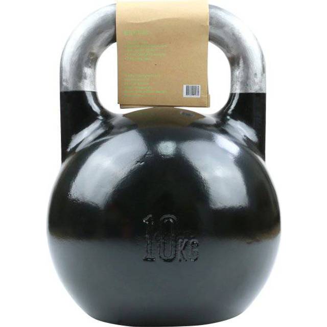 TITAN LIFE PRO kettlebell Steel Competition 10 kg. Svart. Professionell kettlebell Tävlingssats Stor golvyta. Legerat stål