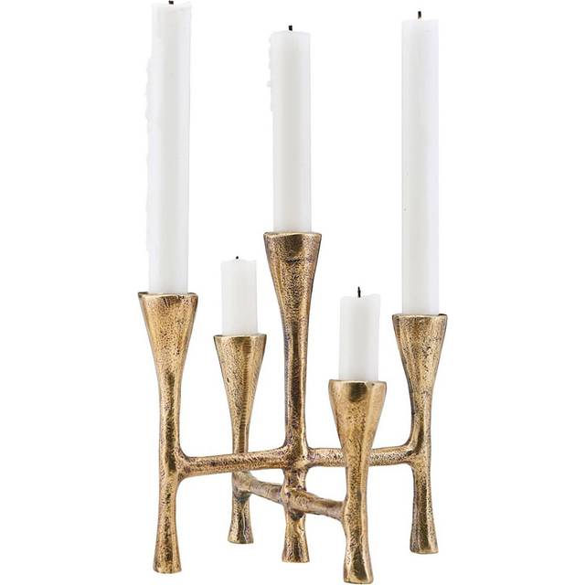 House Doctor Tristy candle holder 20 cm Brass