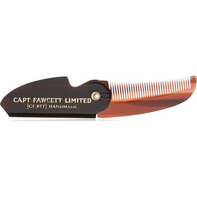 Captain Fawcett Folding Pocket Beard Comb