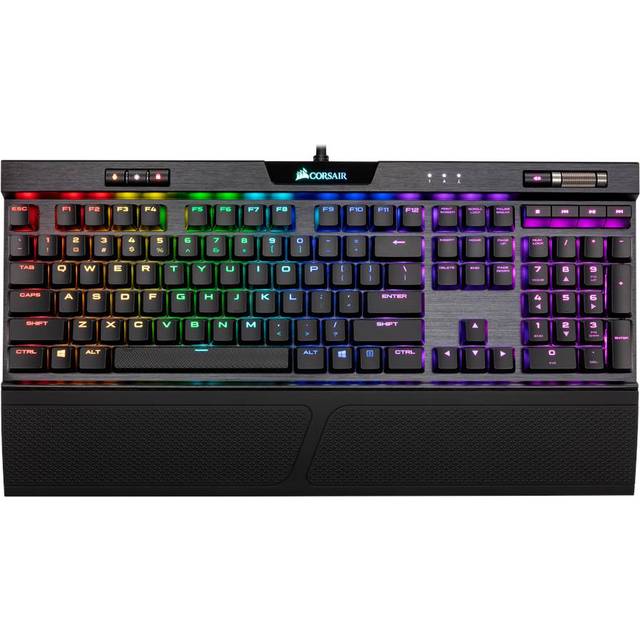Corsair - K70 RGB MK.2 Low Profile RAPIDFIRE Mechanical Gaming Keyboard - CHERRYÂ® MX
