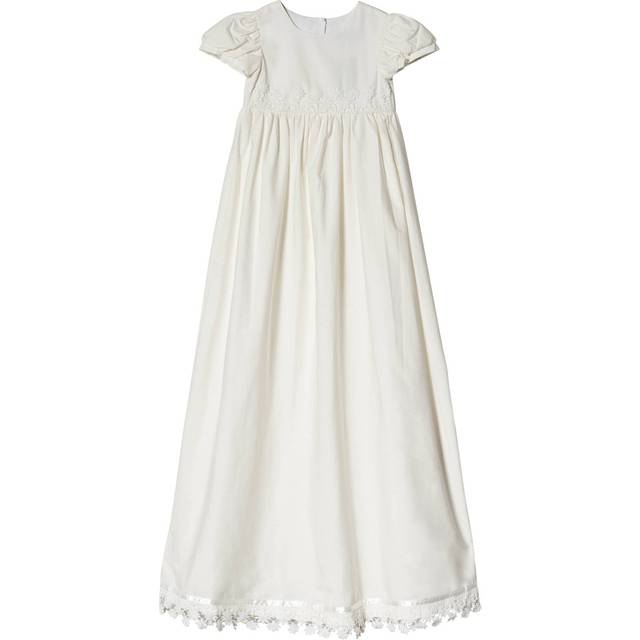Jocko Dopklänning med spets Bomull 3-9 M (Offwhite)