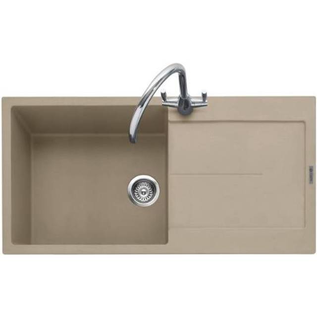 Caple CAN100DS Canis 100 Single Bowl Inset Sink Reversible Drainer - DESERT SAND