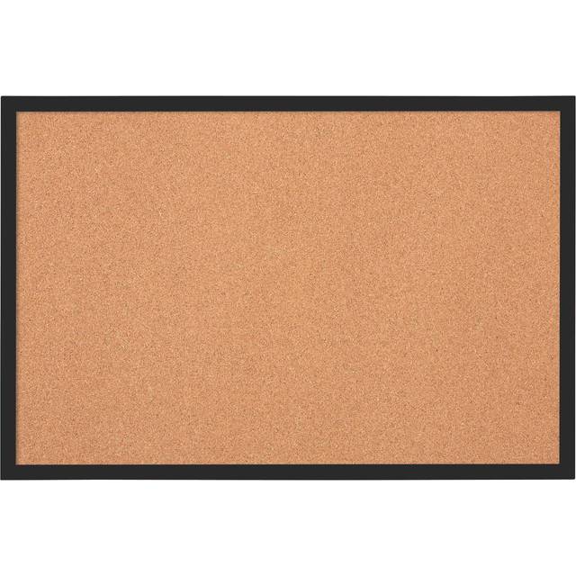 Nobo Small Wall Mountable Noticeboard 1903776 Cork Thin Black Frame 585 x 430 mm Brown