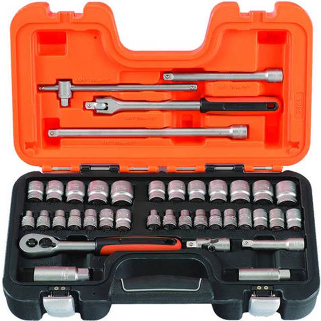 Bahco 38 Piece 3/8" Drive Hex Socket Set Metric and Imperial 3/8"