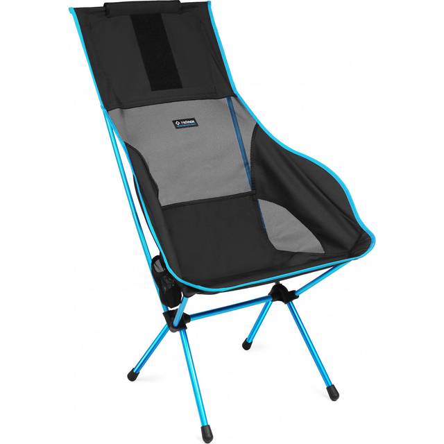 Helinox Savanna Chair Deluxe Camp Chair, Black - Black/Blue - 112 x 70 x 79cm