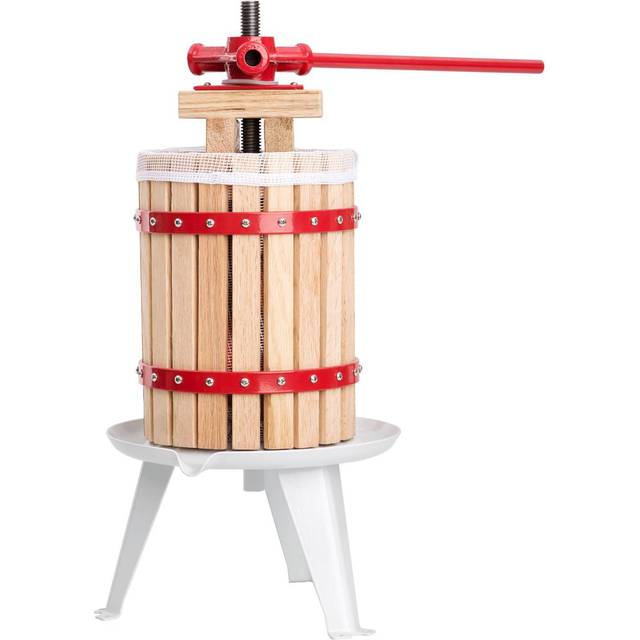Tectake Classic Fruit Press - Juicer Machine, Red