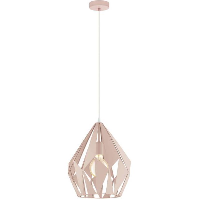Eglo Geometric Pastel Apricot Pendant, Pink